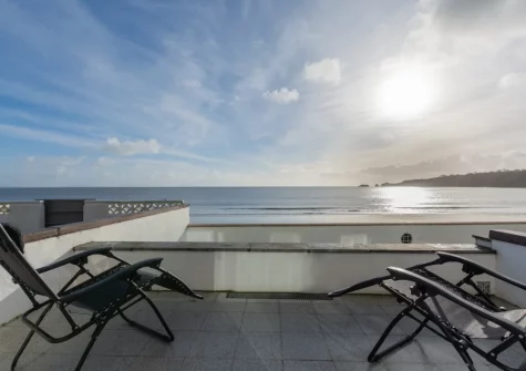 The patio & outdoor sitting area at 3A Strandways Court, Saundersfoot