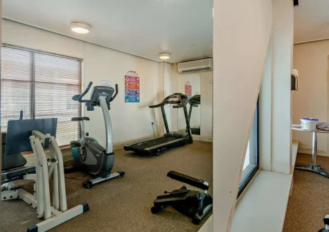 The shared gym at 4 Bryn Y Mor, Tenby