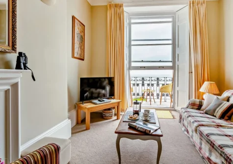 The living area at 4 Newton Croft, Tenby