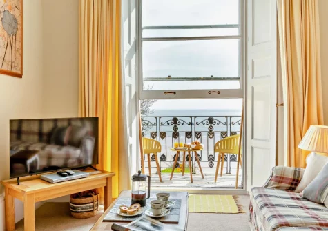 The living area at 4 Newton Croft, Tenby