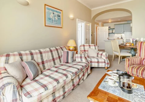 The living area at 4 Newton Croft, Tenby