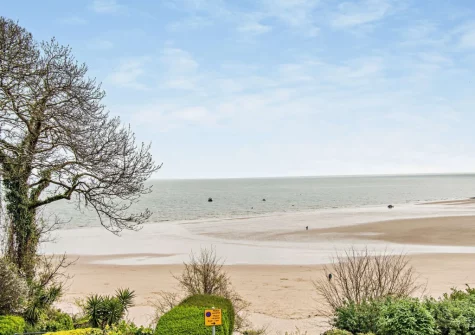 The view from the balcony & outdoor sitting area at 4 Newton Croft, Tenby