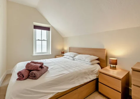 Bedroom #1 at 4 Northcliffe House, Tenby