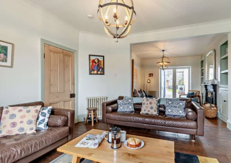 The living room at 4 Queens Parade, Tenby
