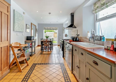 The kitchen at 4 Queens Parade, Tenby