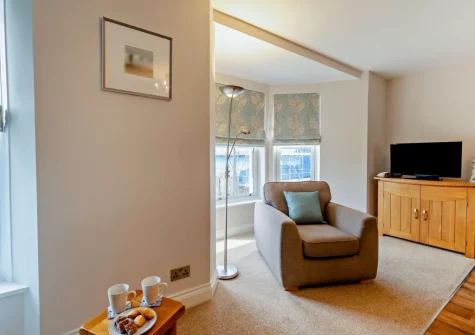 The living area at 4 Spetchley House, Tenby