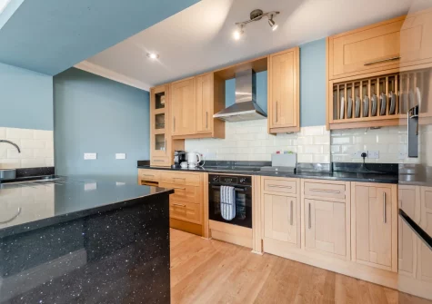 The kitchen at 5 Bryn Y Mor, Tenby