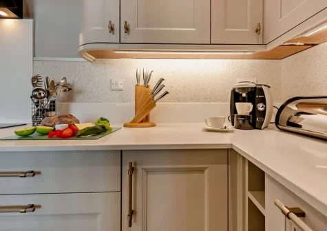 The kitchen at 5 South Beach Court, Tenby