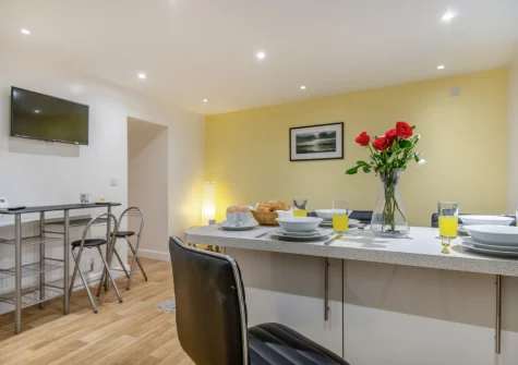 The dining area at 5 The Norton, Tenby