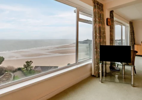 The living area at 50 Croft Court, Tenby