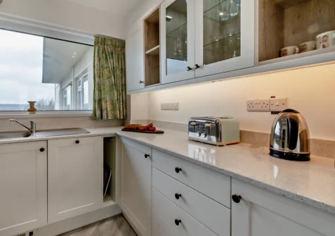 The kitchen at 50 Croft Court, Tenby