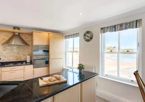 The kitchen at 6 Goscar Court, Tenby