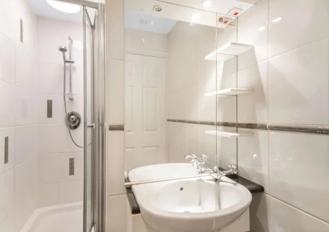 Bedroom #1 en-suite shower room at 6 Goscar Court, Tenby