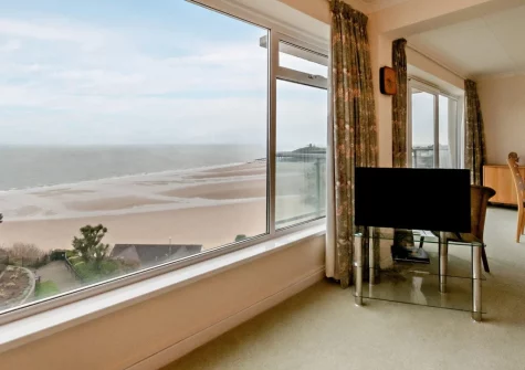 The living area at 60 Croft Court, Tenby