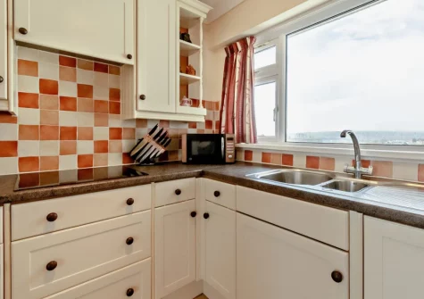 The kitchen at 60 Croft Court, Tenby