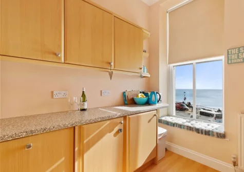 The kitchen at 7 South Beach Court, Tenby