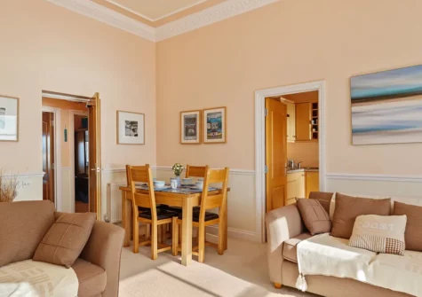 The dining area at 7 South Beach Court, Tenby