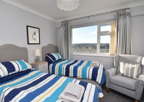 Bedroom #2 at 74 Croft Court, Tenby