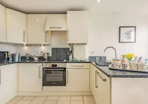 The kitchen at 8 Cobourg House, Tenby