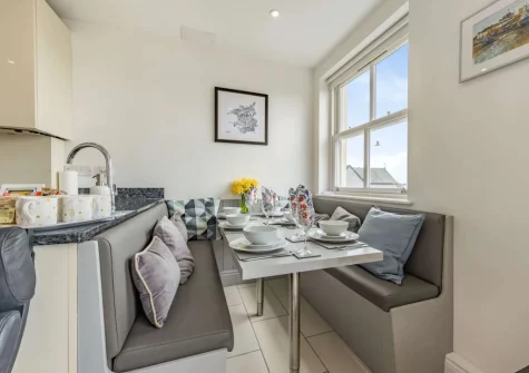 The dining area at 8 Cobourg House, Tenby