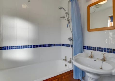 The bathroom at Ael y Bryn, Newport