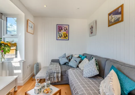 The living area at Aelfryn, Wisemans Bridge