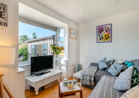 The living area at Aelfryn, Wisemans Bridge