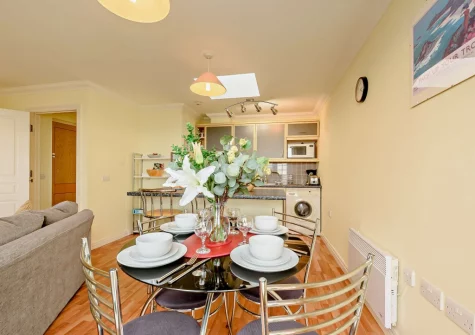 The dining area at Aeradŵr, Broad Haven