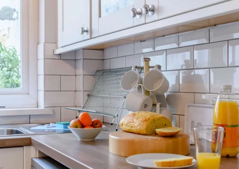 The kitchen at Anchor Cottage, Tenby