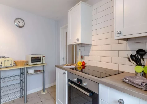 The kitchen at Anchor Cottage, Tenby