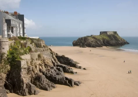The beach just 500 yards away from Annedd Fach, Tenby
