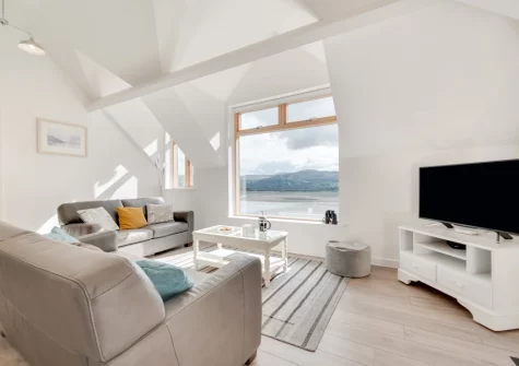 The living area at Apartment 4, The Old Stables, Aberdovey