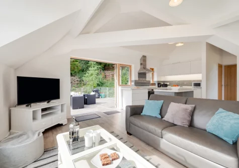 The living area at Apartment 4, The Old Stables, Aberdovey