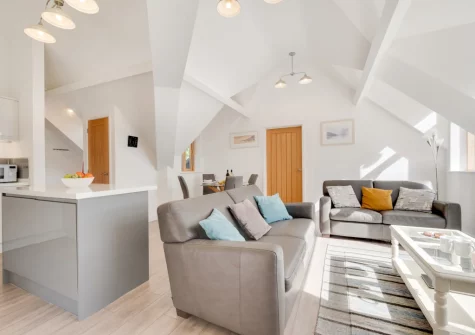 The living area & kitchen at Apartment 4, The Old Stables, Aberdovey