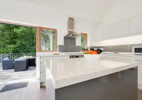 The kitchen at Apartment 4, The Old Stables, Aberdovey