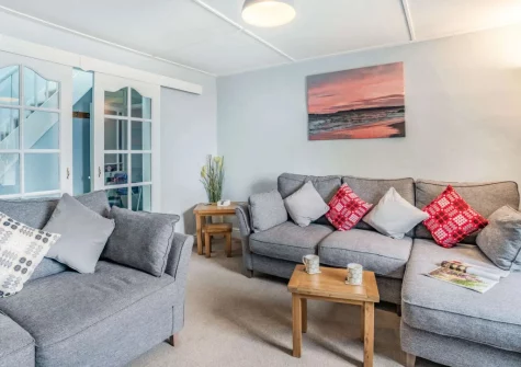 The living room at Ar Lan Y Mor, Tenby