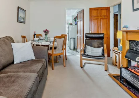 Awel Deg, Jameston is a cosy 2-bedroom cottage perfect for families in Pembrokeshire, nestled in a tranquil village setting near the Coast Path, offering easy access to beaches for swimming, fishing, and walking opportunities amidst the countryside.