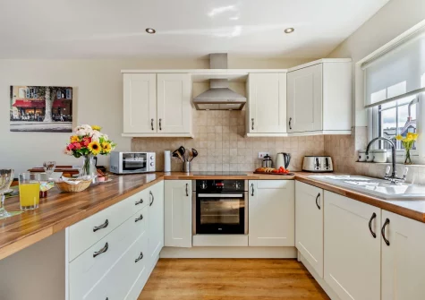 The kitchen at Awel Y Môr, Broad Haven