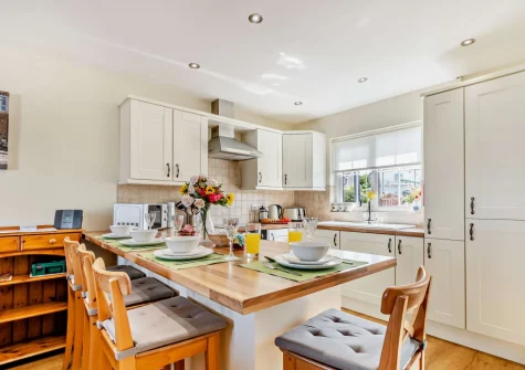 The dining area at Awel Y Môr, Broad Haven