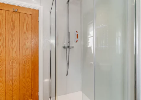 The shower room at Awel Y Môr, Broad Haven