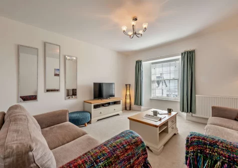 The living area at Bay View, Saundersfoot