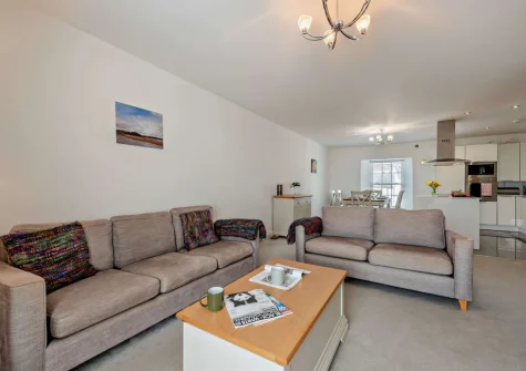 The living area at Bay View, Saundersfoot
