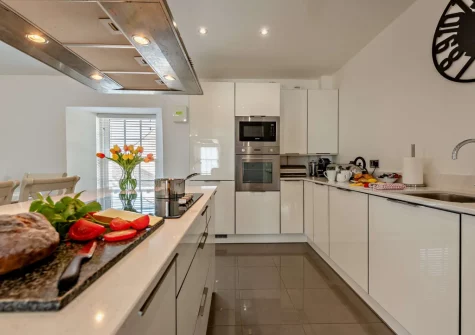 The kitchen at Bay View, Saundersfoot