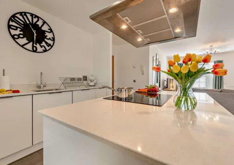 The kitchen at Bay View, Saundersfoot