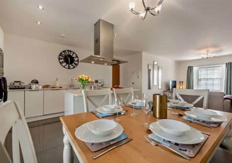 The dining area at Bay View, Saundersfoot