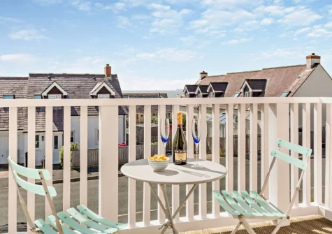The balcony & outdoor sitting area at Beach Haven, Broad Haven