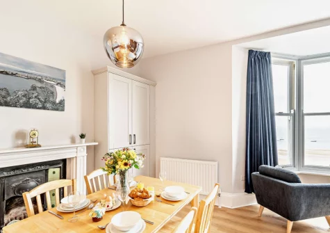 The dining area at Beach Retreat, Tenby