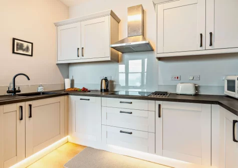 The kitchen at Beach Retreat, Tenby