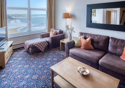 The living area at Beach View, Saundersfoot