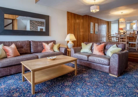 The living area at Beach View, Saundersfoot